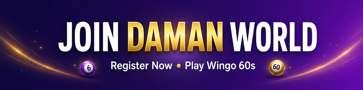 Join Daman World — Register now to play Wingo 60s